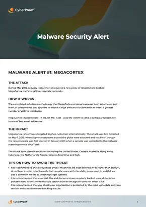 malware security alert